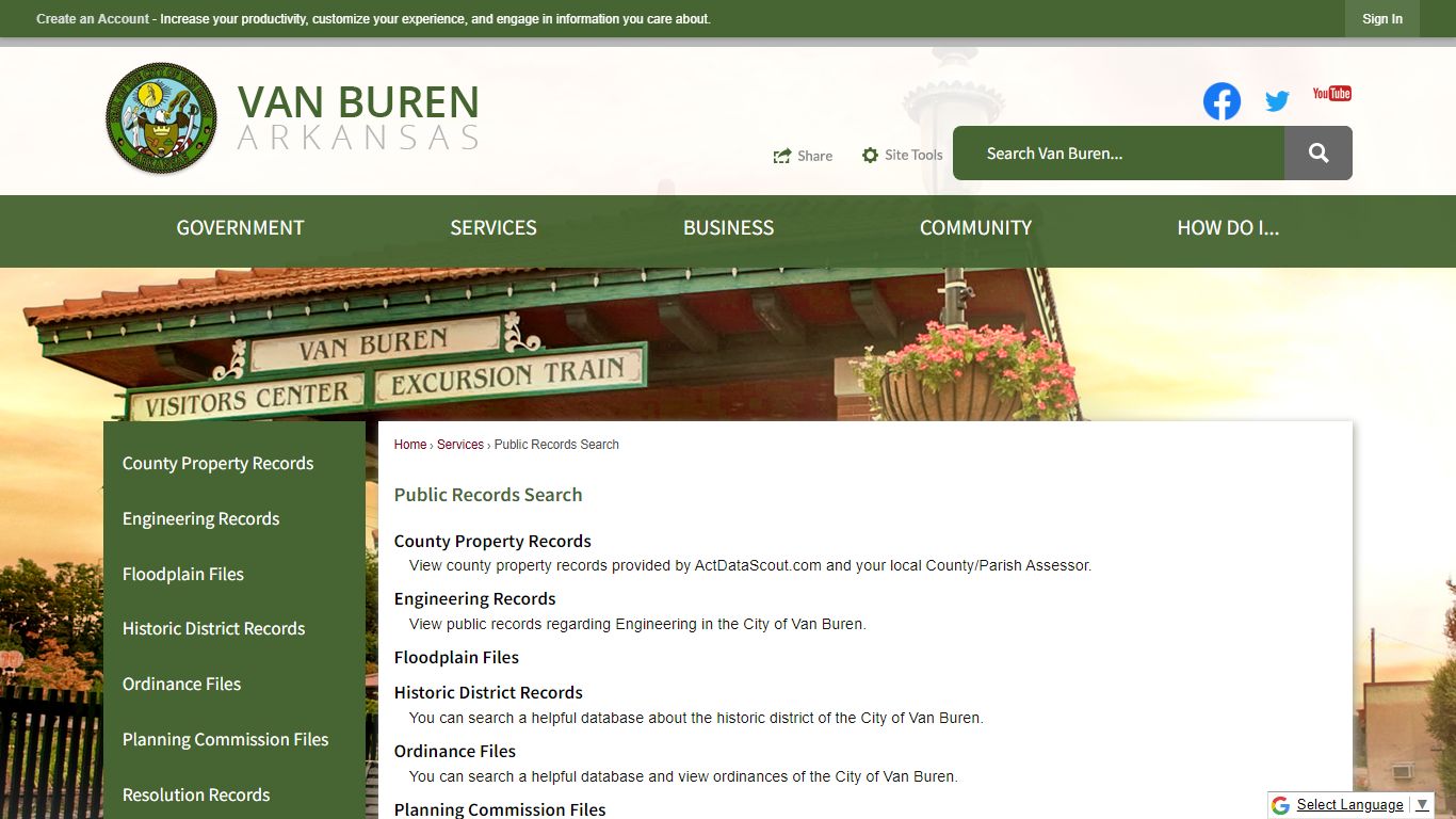 Public Records Search | Van Buren, AR - Official Website